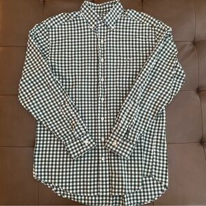 Vineyard Vines Tucker men’s Green and White Casual Button Down Shirt Medium